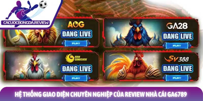 Review nhà cái GA6789: Đánh giá chi tiết sân chơi uy tín nhất 2026 1 Hệ thống giao diện chuyên nghiệp của Review nhà cái GA6789